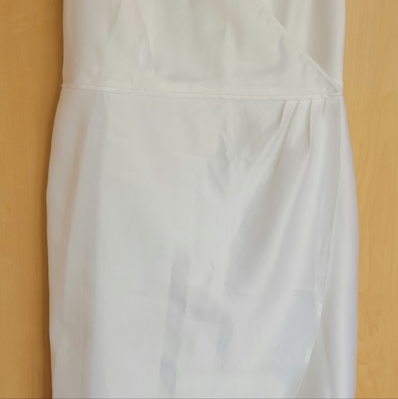 White Silk Halter Dress - Picture 3 of 7
